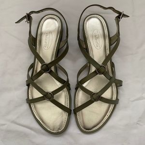 NWT Talbots Green Bonaire Strappy Sandals